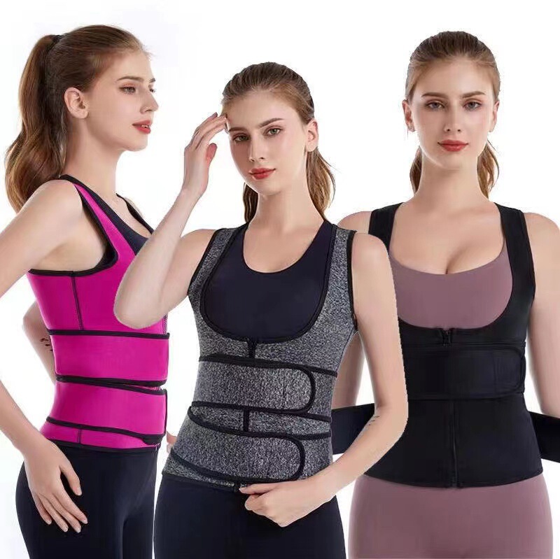 Cross-Border Body Shaping Garments, Body Shaping and Body Protection Corset, Women's Zippered Double Waist Corset, Waist Shaping Vest