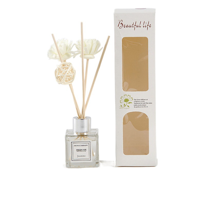 Aromaterapia libre de fuego aceite esencial flor seca ratán sándalo incienso hogar dormitorio aromaterapia perfume inodoro desodorante aromaterapia botella