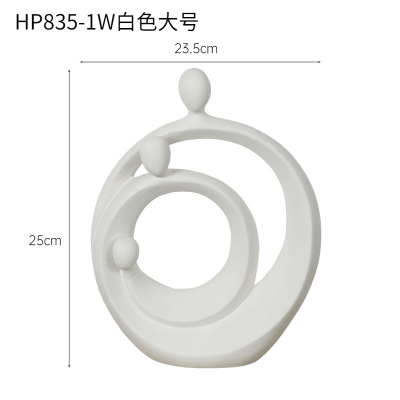 Moderno abstracto pareja decoración creativa cerámica amor arte figura escultura salón entrada TV decoración del gabinete