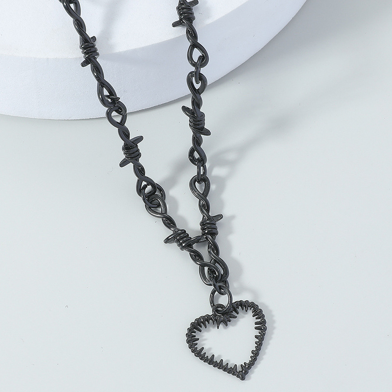 30g Weight Pendant Necklace Classification Fashion Heart Shape Alloy Plating Unisex Pendant Necklace