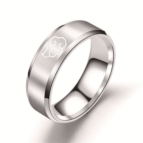  Spring New Religious Buddha Cloud Qingyun Stainless Steel Ring Chinese Trend Men's Titanium Steel Ring Manufacturer Wholesale