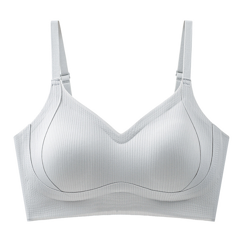 Sujetador Ropa interior anti-caída para mujer sin anillo de acero, pechos grandes, pechos pequeños, ropa interior invisible, pechos pequeños, ropa interior Shantou