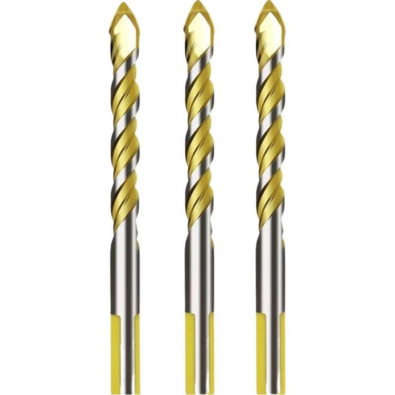 Fuente de la fábrica Triángulo traje de perforación baldosas de cerámica de vidrio de hormigón taladro de perforación de cerámica de aleación de oro Triángulo taladro 6