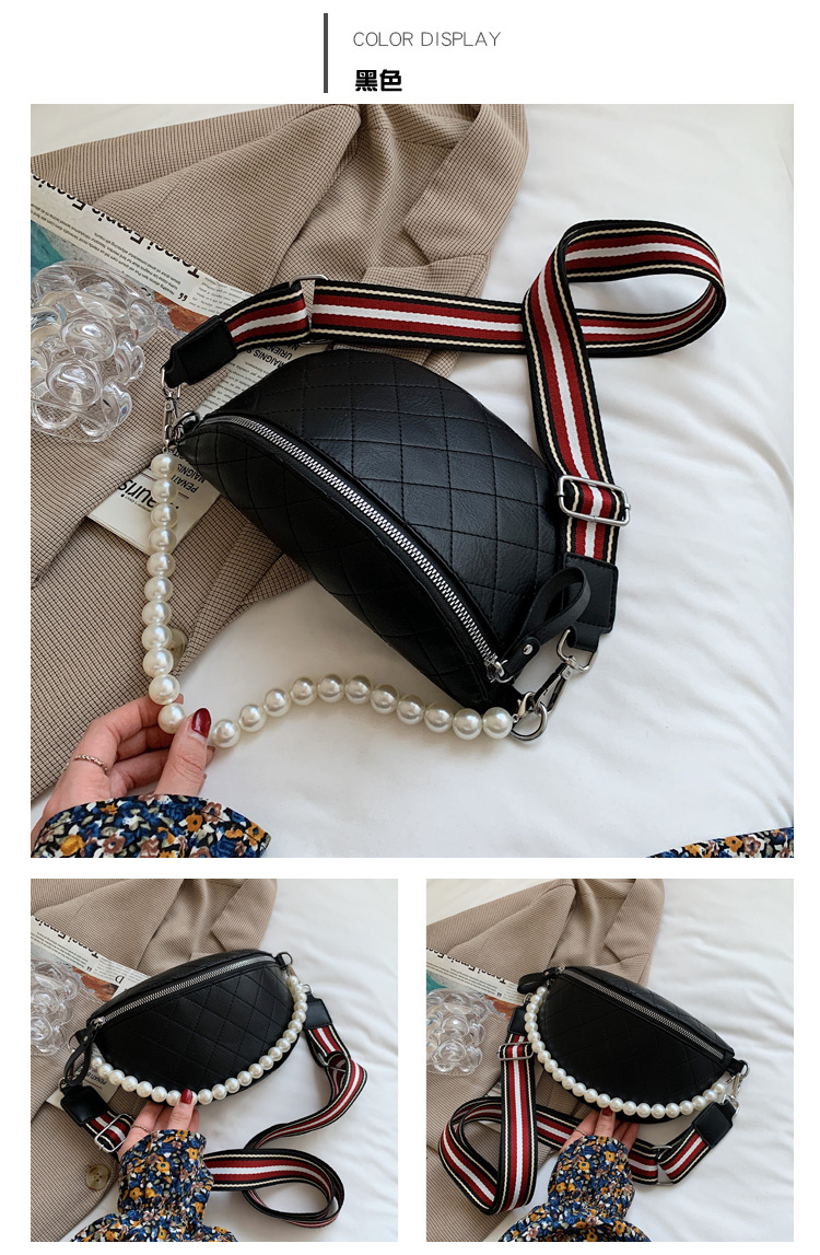 trendy pearl chain shoulder messenger chest bagpicture10