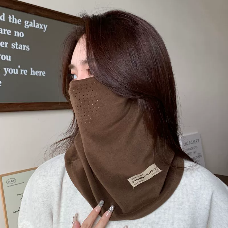 Новая зимняя теплая маска для женской верховой езды на лыжах, ветрозащитная Защита лица, шеи, бархатная мужская маска с защитой от холода, олень, осень и зима