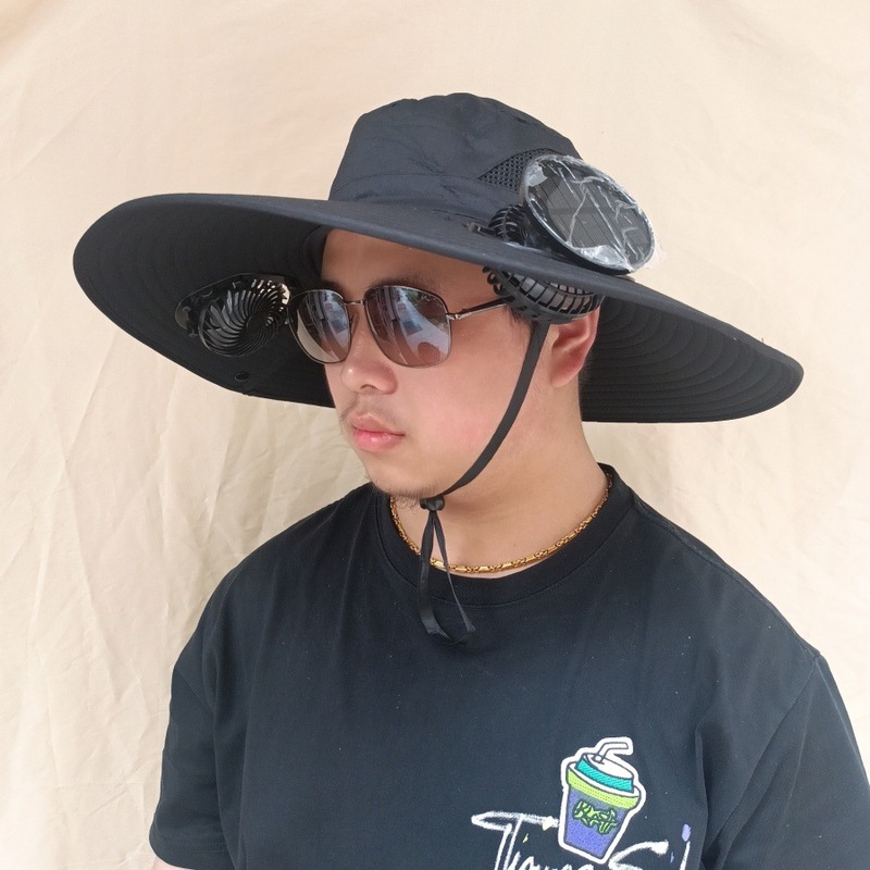 夏ソーラーファンキャップ屋外登山 + USB 充電サンシェード帽子大人の釣り帽子ファン付き日焼け止め帽子|undefined