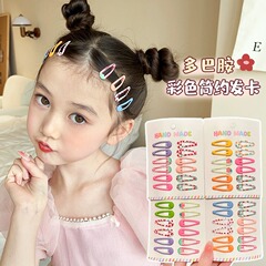 子供用前髪BBクリップ、髪を傷つけないヘアピン、小さな女の子の後頭部サイドクリップ、ベビー用ヘアピン
