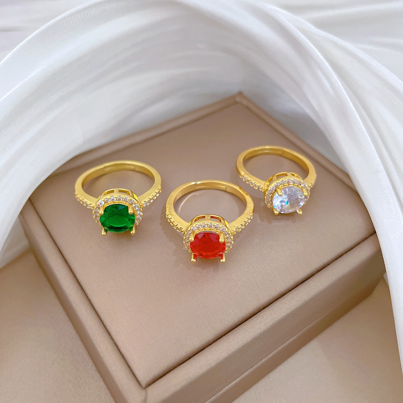 Offener Zirkonring Für Damen Modischer Designer Fingerring_voghion.com