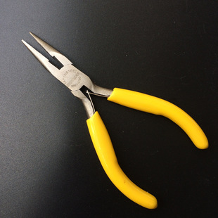 Power Lion 5-Inch 130mm Mini Toothless Needle-Nose Pliers with Blade, Needle-Nose Pliers, Wire Pliers, Pliers Wns105B