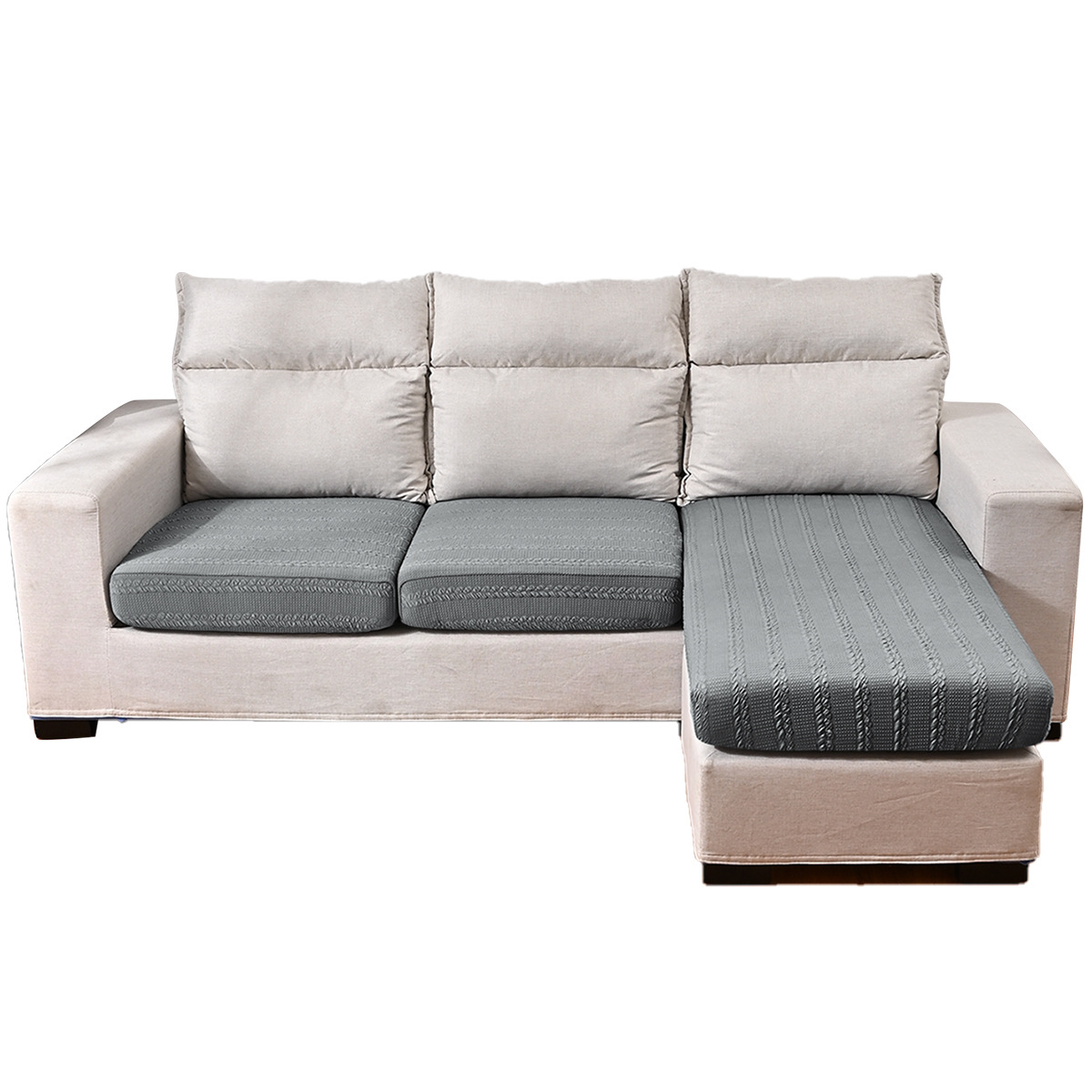 Amazon transfronterizo elástico jacquard pequeño sofá cojín de gazel polvo universal cubierta de sofá en stock