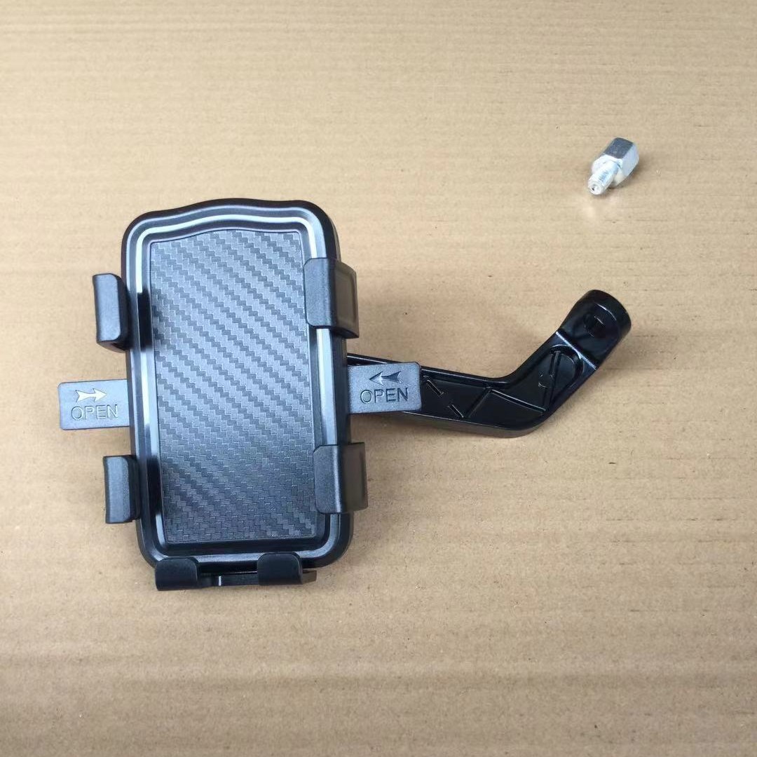 Factory wholesale six-claw electric car navigation mobile phone bracket riding shock absorption six-claw fixed locking mobile phone bracket