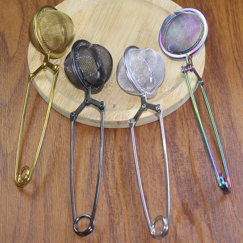 Factory Wholesale Stainless Steel 304 Tea Ball Tea Strainer Tea Leaf Filter Filter Mesh Tea Leaf Residue Wholesale