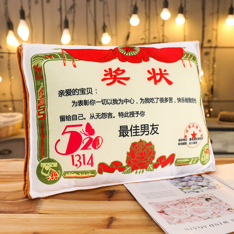 Send your boyfriend [small certificate pillow]