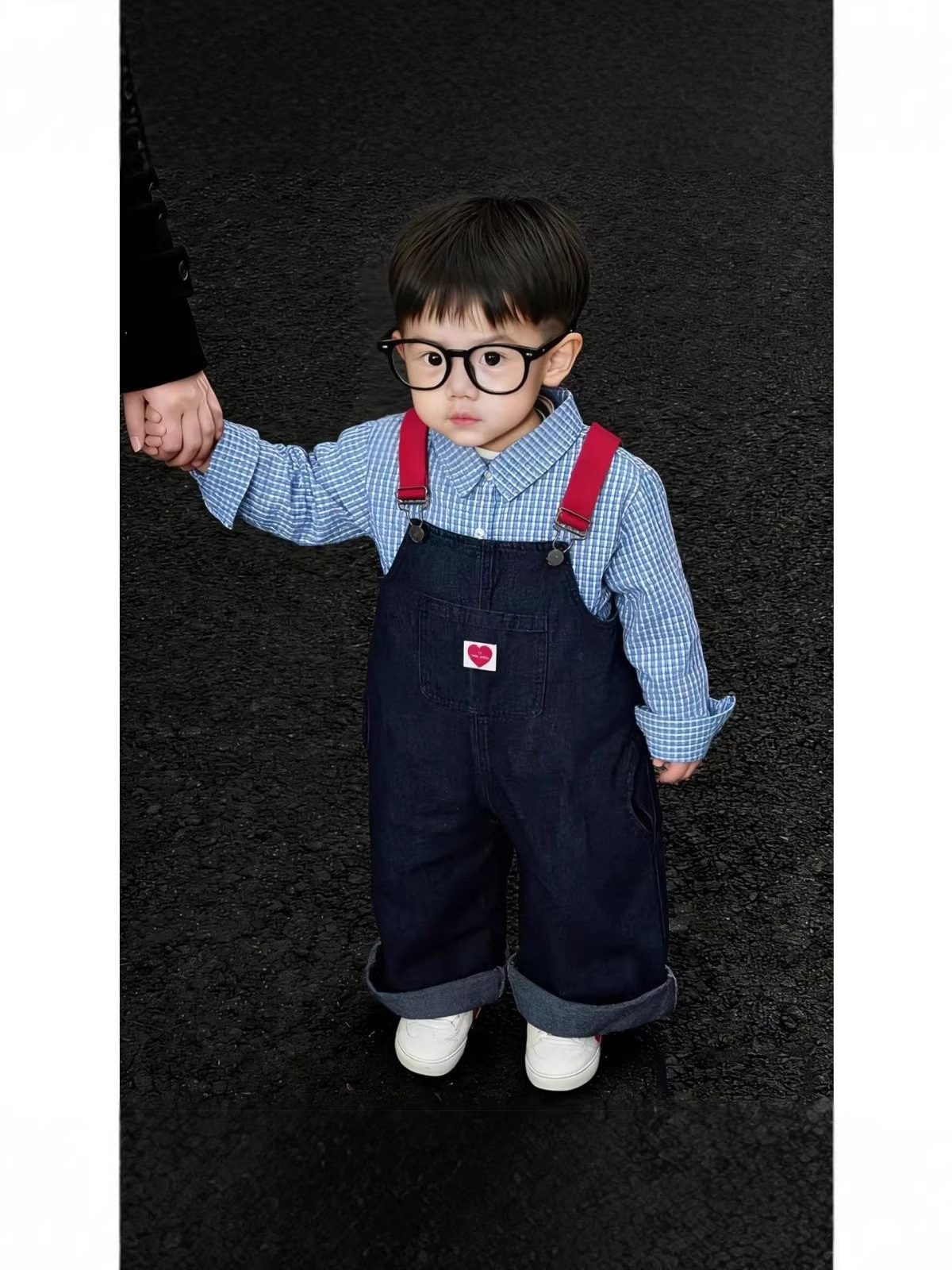 Spring children's blue shirt girl's