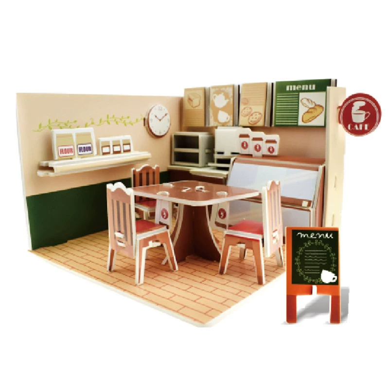 Three dimensional brainteaser, toy, house, interactive constructor, DIY, in 3d format, family style, Birthday gift