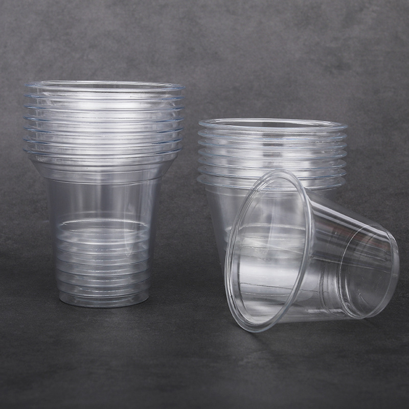 Disposable plastic transparent coffee summer tea cup