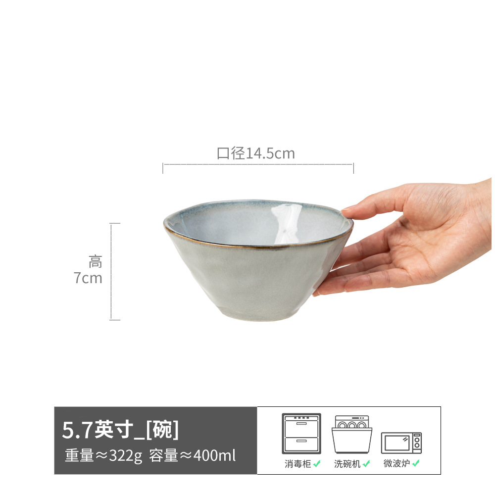 Cuencos pequeños de arroz seco doméstico Cuencos de frutas de estilo retro Cuencos de arroz Cuencos de ensalada Cuencos de sopa Cuencos de fideos Cuencos de arroz al por mayor