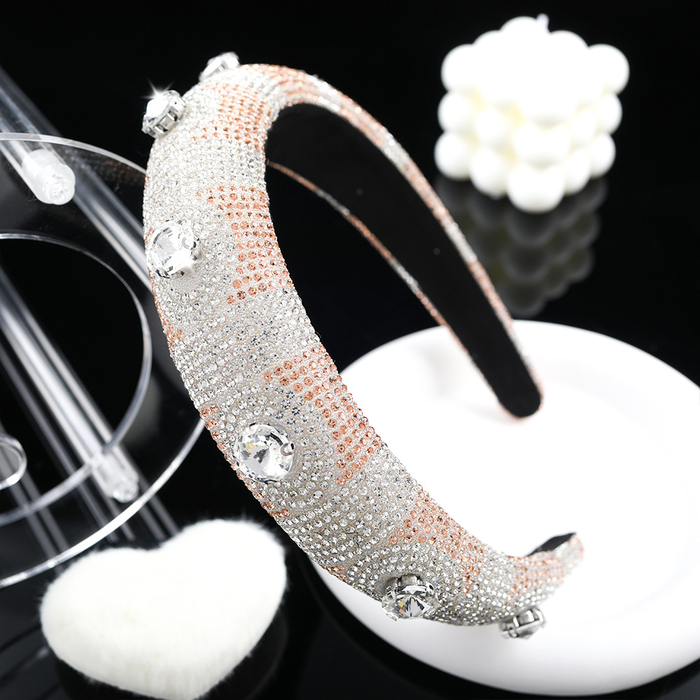 Women's Simple Style Geometric Rhinestone Hair Band display picture 5