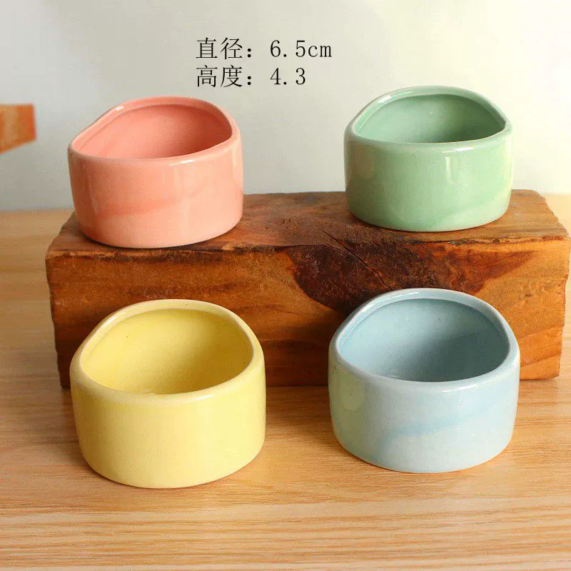 Крупная оптовая кошка чаша керамическая кошачья еда Двойная чаша хомяк чаша для котенка Pet Bowl 2716