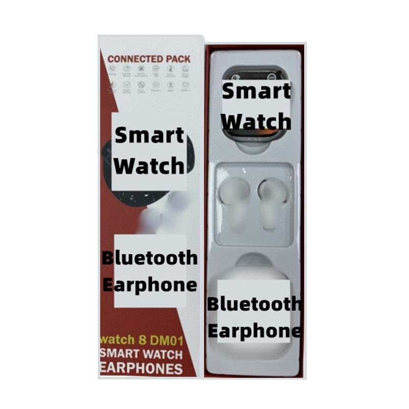 Cross-border foreign trade DM01 two-in-one smart watch combination Bluetooth headset smart watch