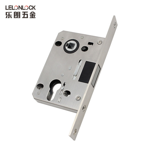 Lelang Wholesale 304 Stainless Steel 5572 Lock Body Indoor Magnetic Strike Door Lock Accessories Invisible Strike Plate Silent Lock Body
