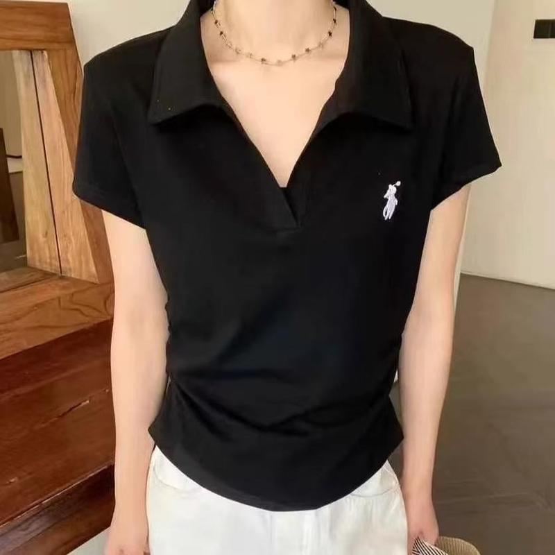 刺繍半袖Tシャツ、蝶結び刺繍、ゆったり半袖、着痩せ、万能、純粋な欲望、不規則な夏の巾着、白|undefined