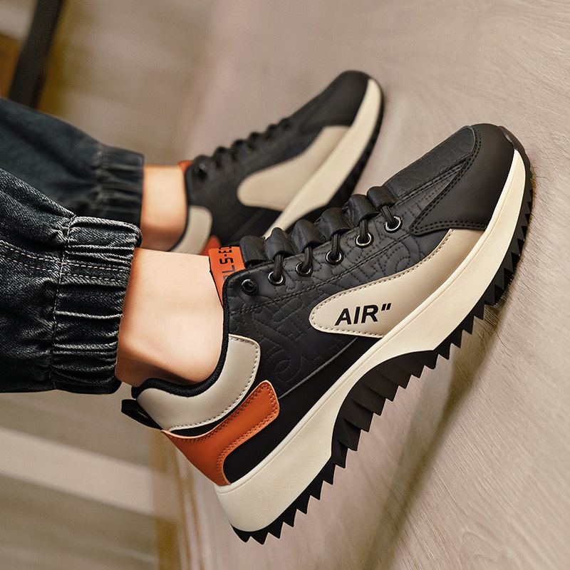 Forrest Gump herfst keuken werk, waterdichte en antislip heren casual leren voor sport, een voet zwarte veiligheidsschoenen_voghion.com