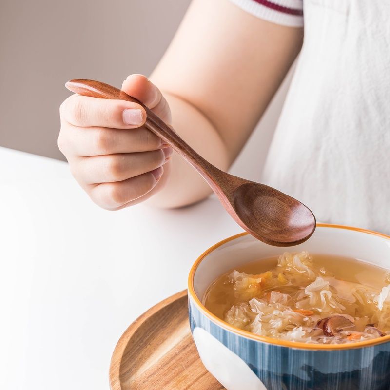 Japanischer Holzlöffel Mit Tortoise-shell-optik Für Suppen_voghion.com