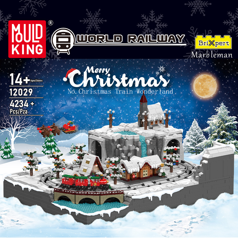 12029 luces, regalos de navidad, música, niños, niñas, bloques de puzzle