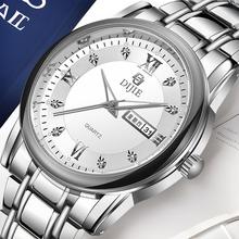 厂家直销DJIE商务钢带腕表轻奢高级感时尚百搭男款石英表