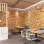 农村饭店墙面复古壁纸