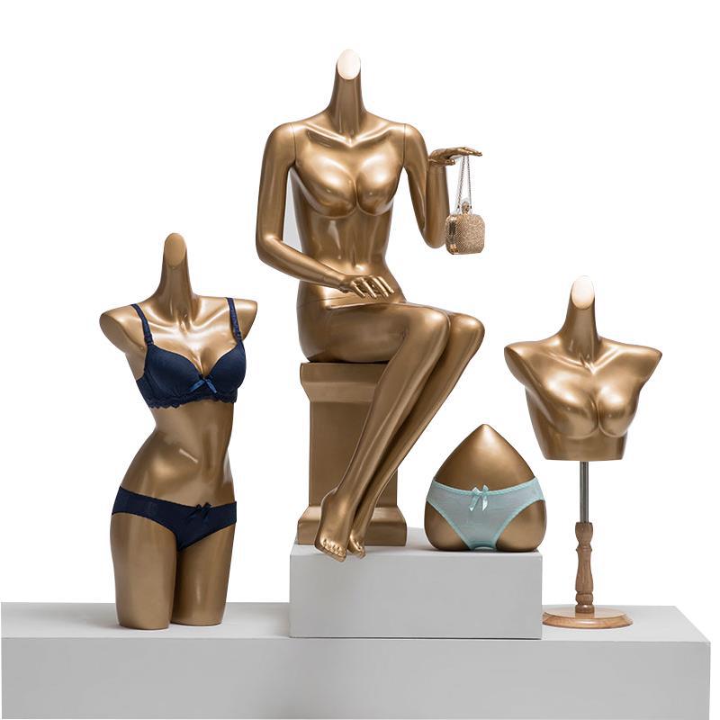 Modelo accesorios ropa interior femenina modelo maniquí ventana de exhibición accesorios trajes de baño reunidos sujetadores de busto marco de modelo