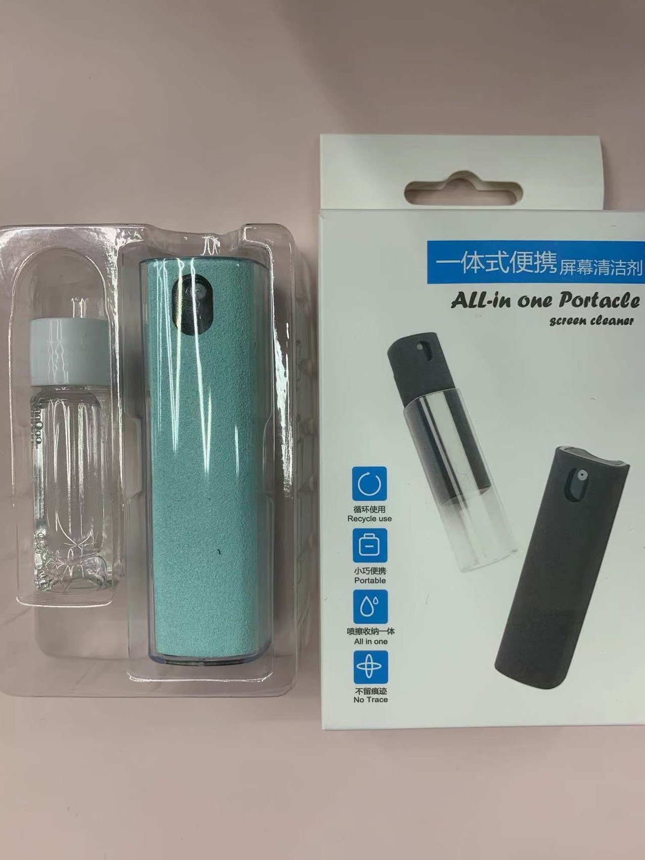 화이트 블루 클렌저 + 10ml 보충액 투인원 세트