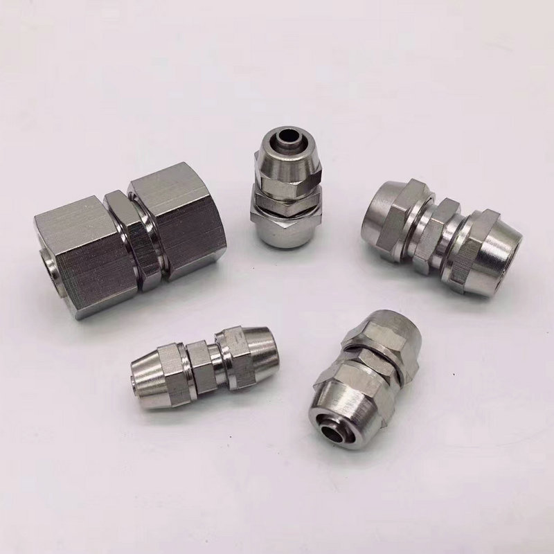 双头扩口喇叭口直接 铜管接头 煤气燃油直通6 8 10 12 14 16 19mm