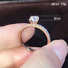 曹适 Zirconium, copper platinum wedding ring, wish, ebay, European style, simple and elegant design