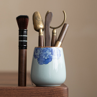 Guanyao Tea Ceremony Six Gentlemen Kung Fu Tea Set Accessories Complete Set Tea Tools Tea Knife Tea Clip Tea Brush Spoon