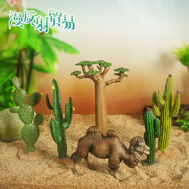 Micro paisaje planta Baobab cactus decoración simulación árbol pecera micro escena modelo árbol