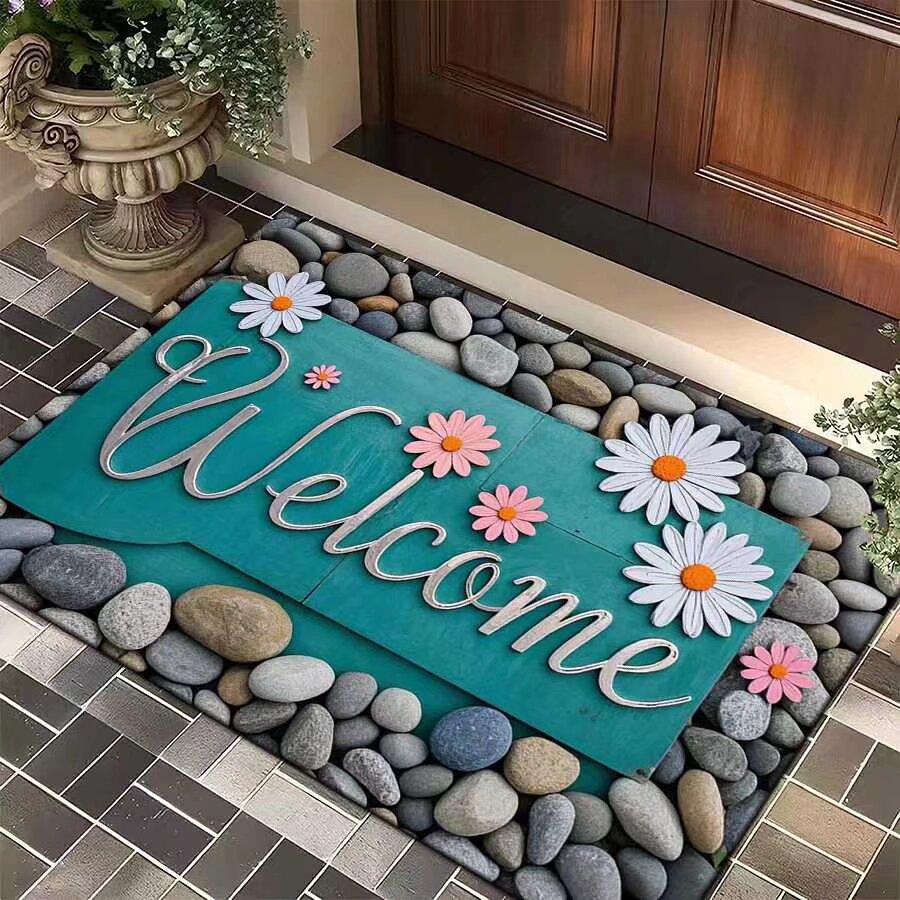 Nordischer Kieselgur Badezimmervorleger Rutschfest Schnelltrocknend_voghion.com