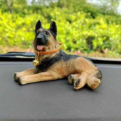 Free Shipping, Personalized Internet Celebrity, Cute German Shepherd Wolf Dog Car Car Interior Decoration Center Console Fortune Car Ornaments (Car ornaments) - 13cm-medium-wolf-dog