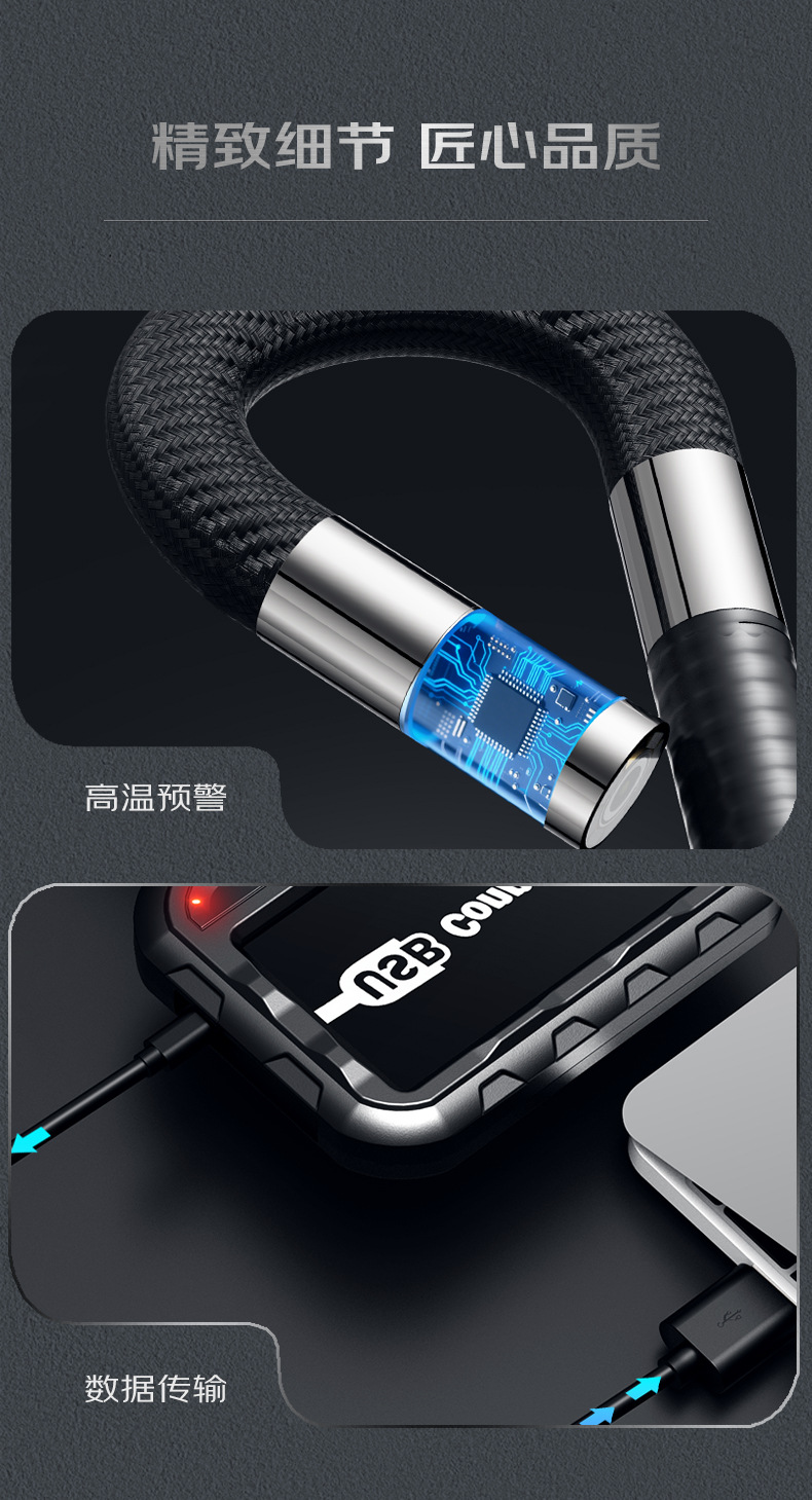 Dual-Lens 360° Industrial Endoscope High-Definition