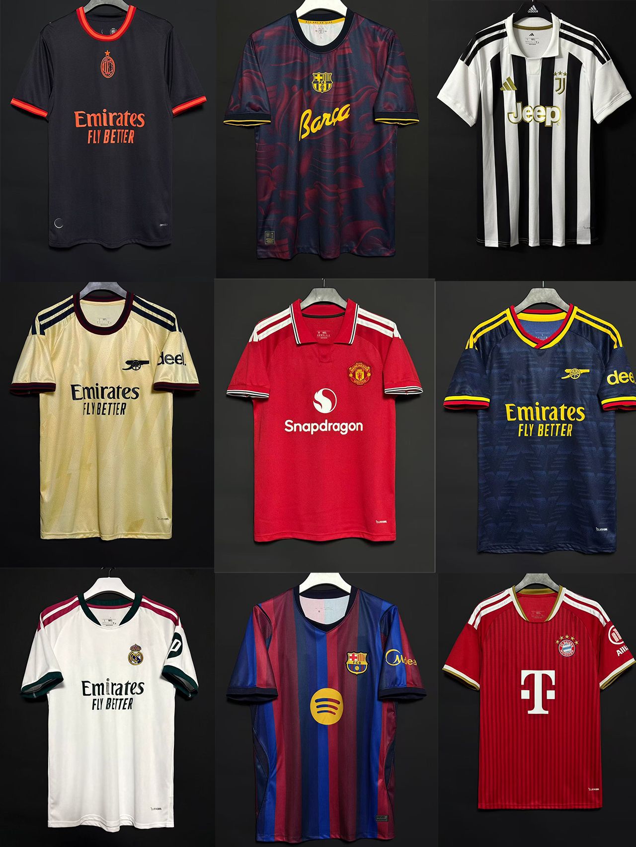 Futbol Formaları - Bayern, Real Madrid, Man United, Barcelona