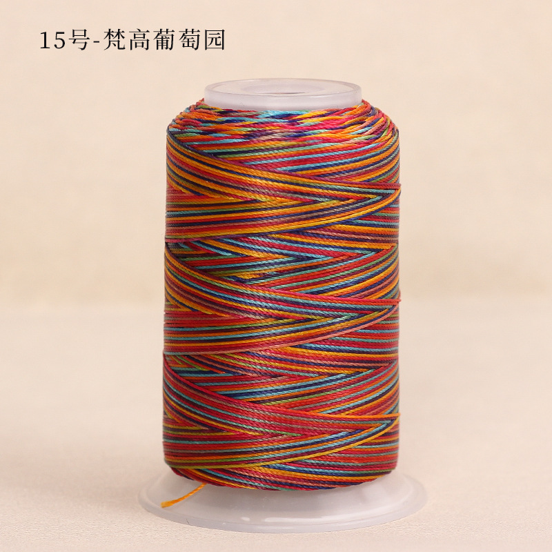 6股段染蜡线3股12股渐变色股线圆蜡绳手工编织diy手绳耐磨项链|undefined