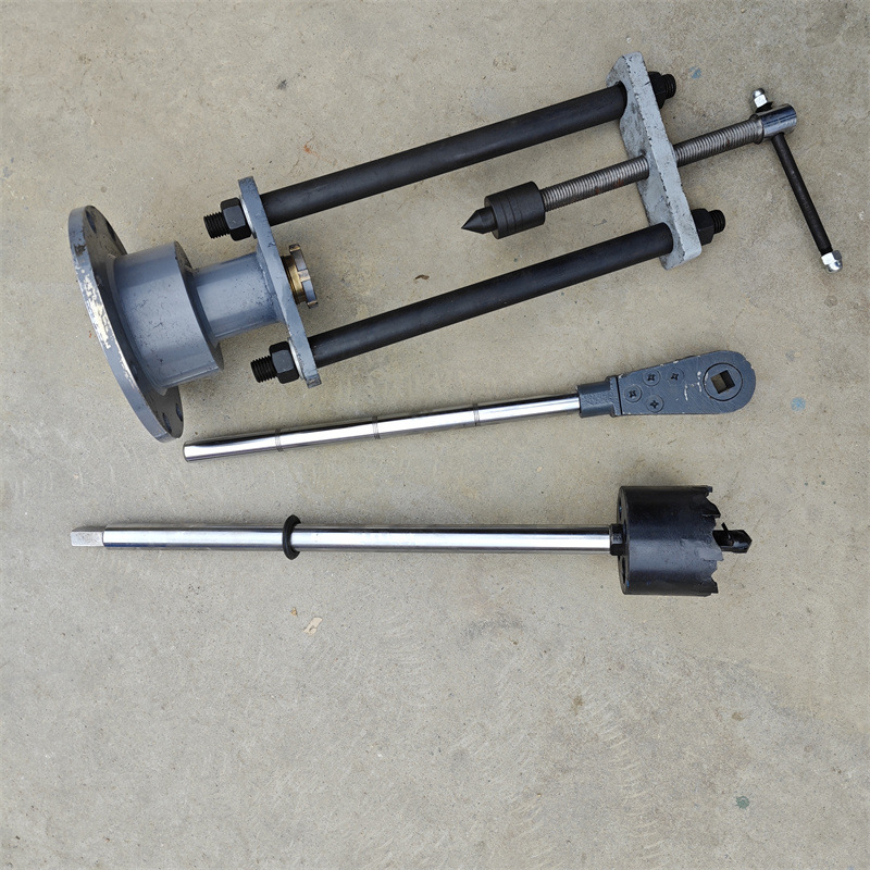 AX-ZG2-S-100型手动钻孔机 不停水开孔设备 重油路带压堵漏钻孔机