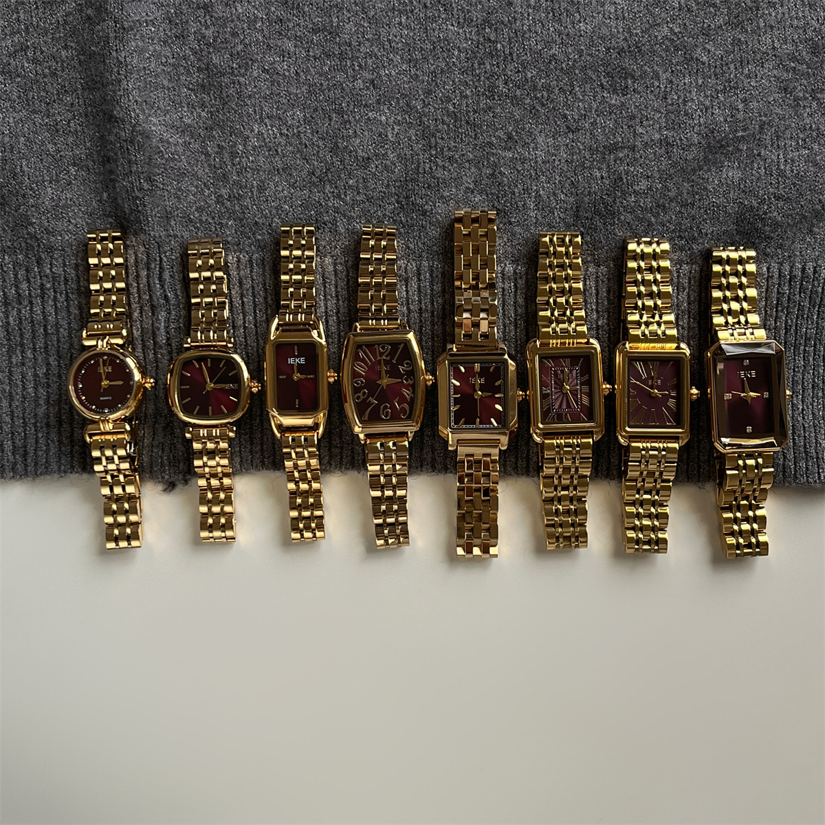 Casual Luxurious Square Mens Pearl Necklace Quartz Watch display picture 1