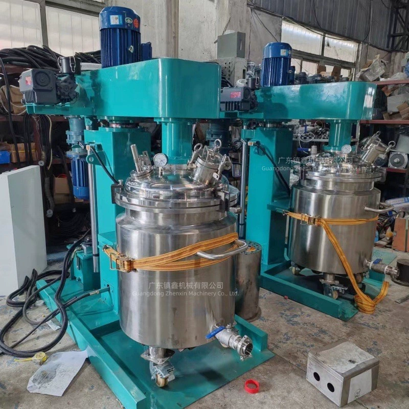 Вакуумный миксер для удаления пены, высокоскоростной и низкоскоростной нагревательный рамный скребок, преобразователь частоты, подъемный, герметизирующий, диспергирующий аппарат