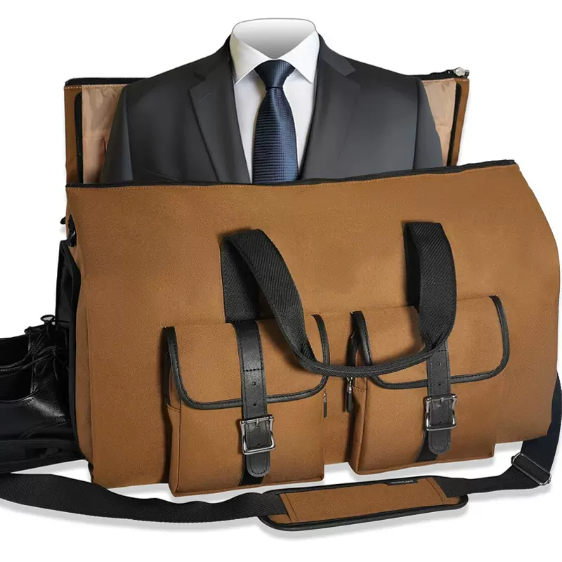 新旅行服装行李袋多口袋服装袋行李袋可登机服装袋2合1服装旅行包