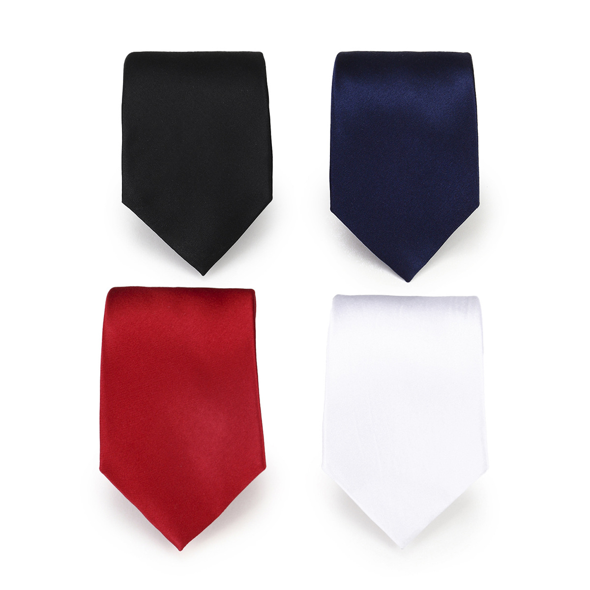 Silk solid color casual tie