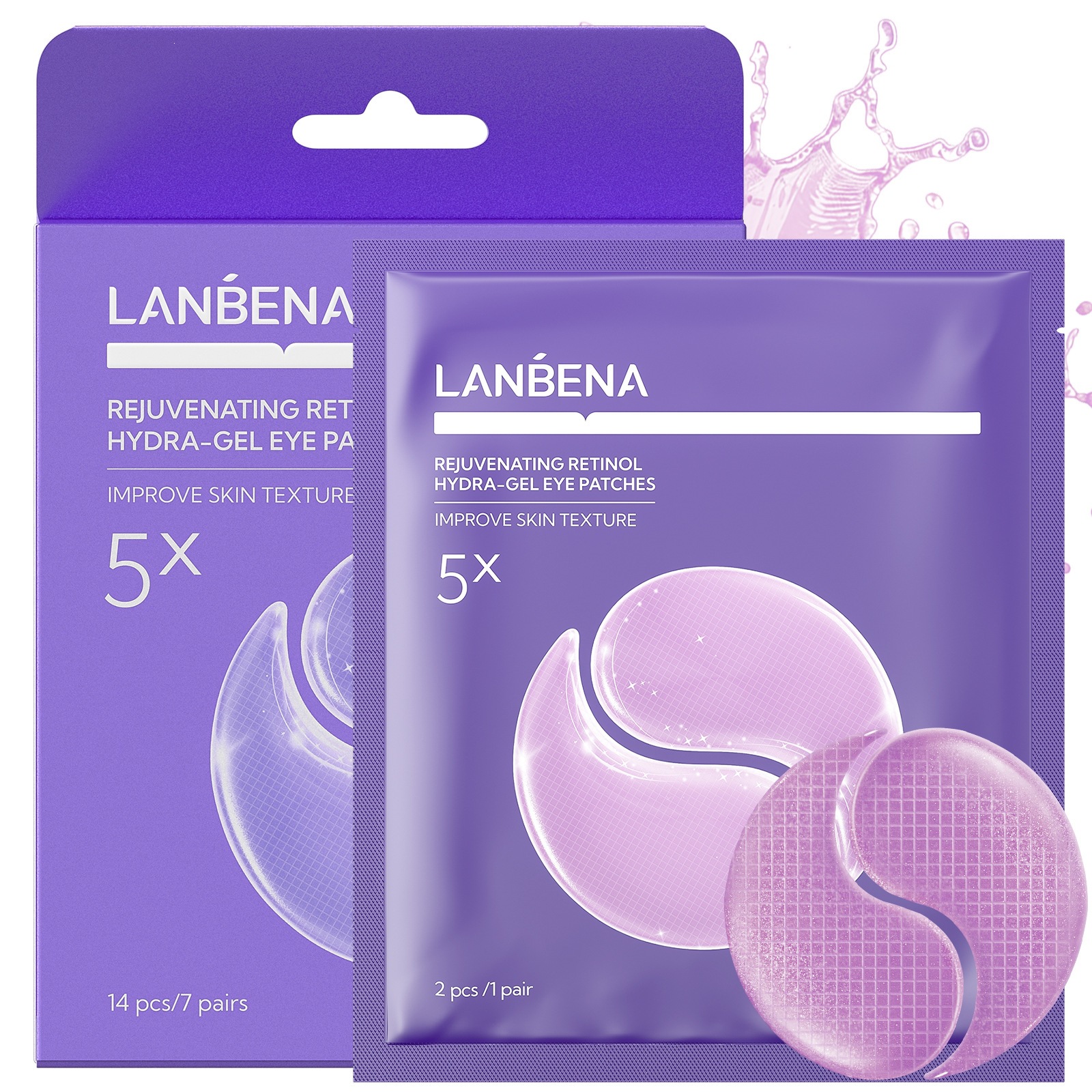 LANBENA REJUVENATING RETINOL HYDRA-GEL EYE PATCH Retinol Eye Mask