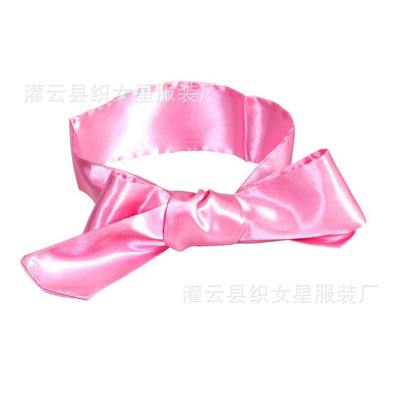 Masquerade Eye Mask with Ribbon Tie, Lotus Pink and Black, 150 cm — detail image 15