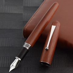 New Hill FPA707 Wooden Pen Business Gift Wooden Writing Steel Pen with Logo Engraving